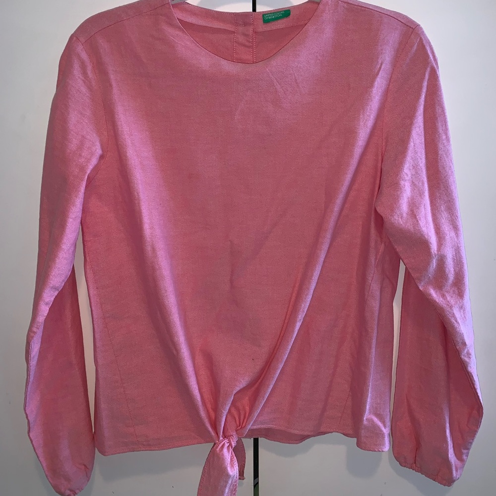 Red Button Down Top - image 1